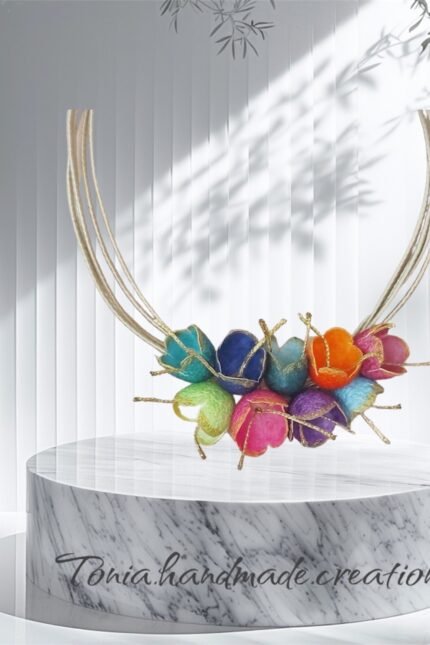 Κολιε με κουκουλια μεταξιου