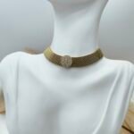 "Luv" εντυπωσιακό choker σε χρυσό