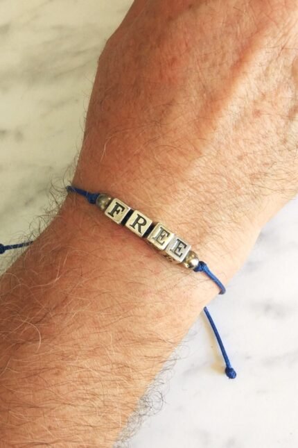 Αντρικό βραχιόλι μπλε FREE