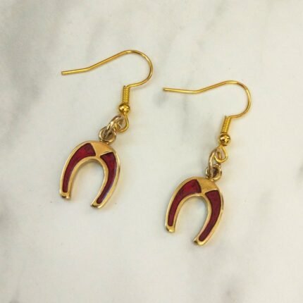 Σκουλαρίκια πέταλο σμάλτο