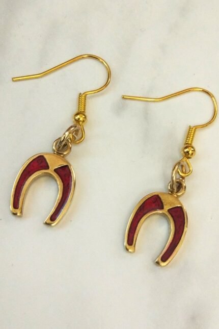 Σκουλαρίκια πέταλο σμάλτο