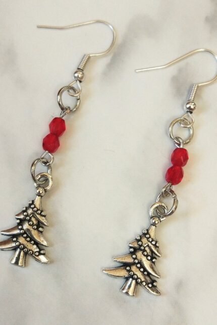 Σκουλαρίκια δέντρο με γιρλάντες