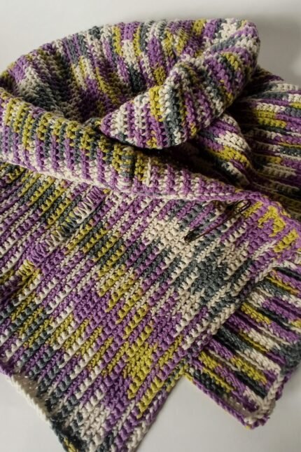 Χειροποίητο κασκόλ πολύχρωμο