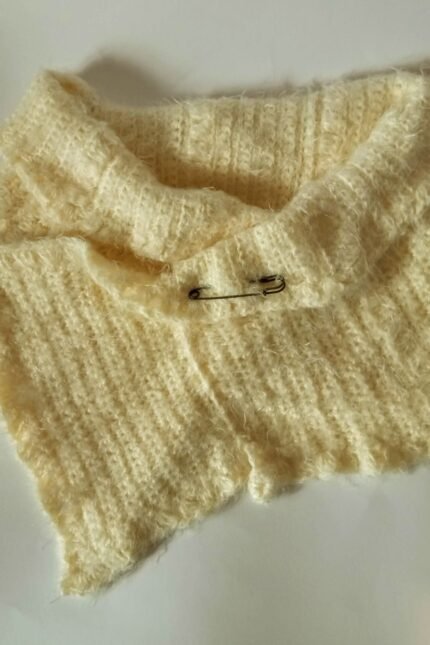 Χειροποίητος πλεκτός λαιμός-κασκόλ