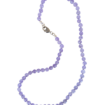 Κολιέ με μωβ jade ταγιέ