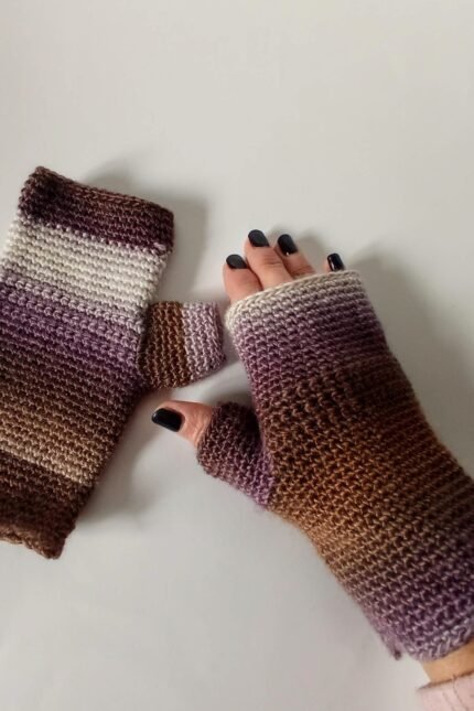 Χειροποίητα πλεκτά γάντια