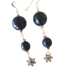 Μακριά Σκουλαρίκια με Μπλε Χρυσόλιθο