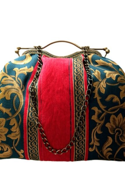 Χειροποίητη τσάντα από ύφασμα σε στυλ vintage