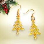 Χειροποιητα Κρεμαστα Ατσαλινα Σκουλαρικια - Ελατο-