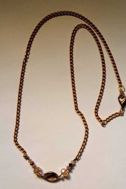 Χειροποίητο κολιέ με κρύσταλλα