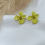 '' ALICE '' σκουλαρίκια λουλούδι κίτρινα