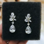 ''ISABELLA'' σκουλαρίκια νυφικά επίχρυσα με πέτρες ζιργκόν