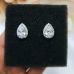 ''ELYSIA'' Νυφικά Κρεμαστά σκουλαρίκια με ζιργκόν πέτρα