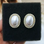 ''Baroque''σκουλαρίκια οβάλ αριστοκρατικά με πέρλες