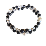 Δίσειρο Βραχιόλι με Μπλε Χρυσόλιθο, Λάβα και Φεγγαρόπετρα