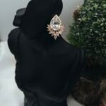 '' ZOEY '' Νυφικά σκουλαρίκια ροζ χρυσό