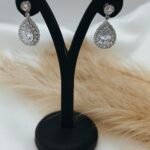 '' Leonie '' Σκουλαρίκια νυφικά, αρραβώνα με λαμπερά κρύσταλλα