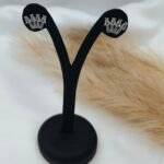 '' Crown '' σκουλαρίκια νυφικά σε ασημί