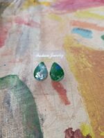 Σκουλαρίκια καρφωτά από πολυμερικό πηλό και υγρό γυαλί - Image 3