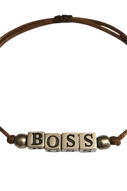 Αντρικό βραχιόλι καφέ BOSS