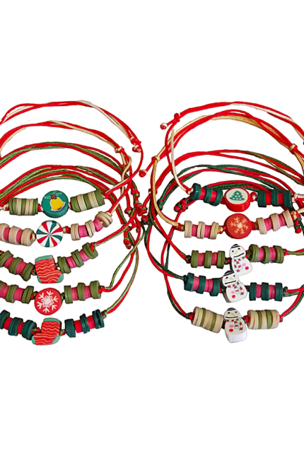 Σετ 10 τεμ. γούρια πολύχρωμα σχέδια φίμο