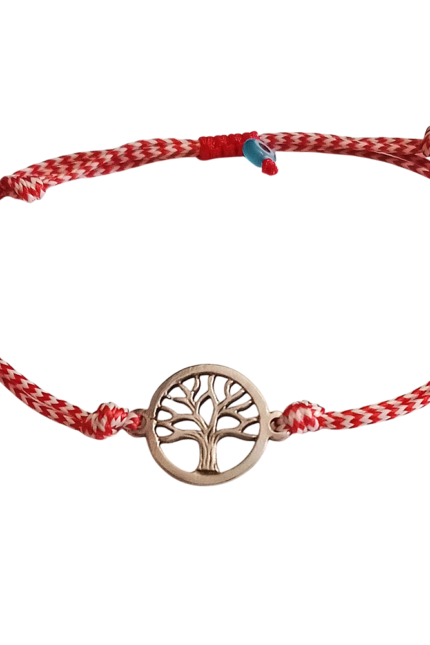 Μαρτάκι γυναικείο δέντρο της ζωής ασημί