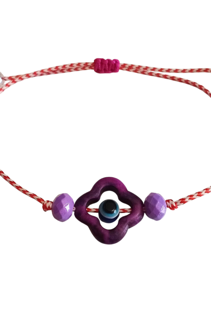 Μαρτάκι γυναικείο μωβ χαολίτης και κρύσταλλα