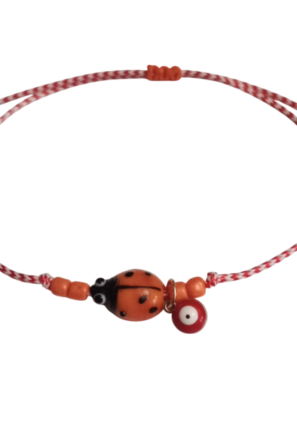 Μαρτάκι γυναικείο πορτοκαλί πασχαλίτσα