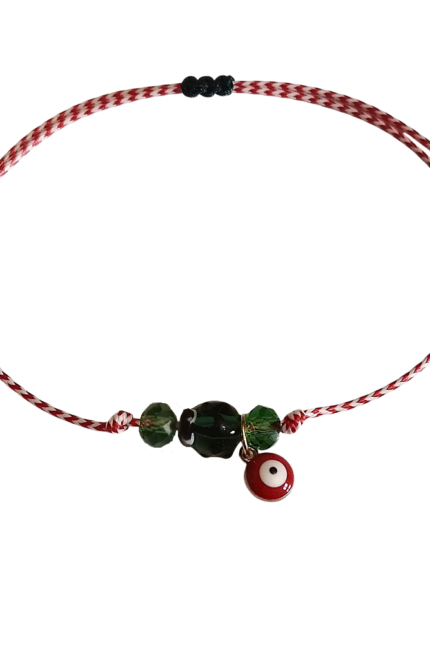 Μαρτάκι γυναικείο πράσινη πασχαλίτσα