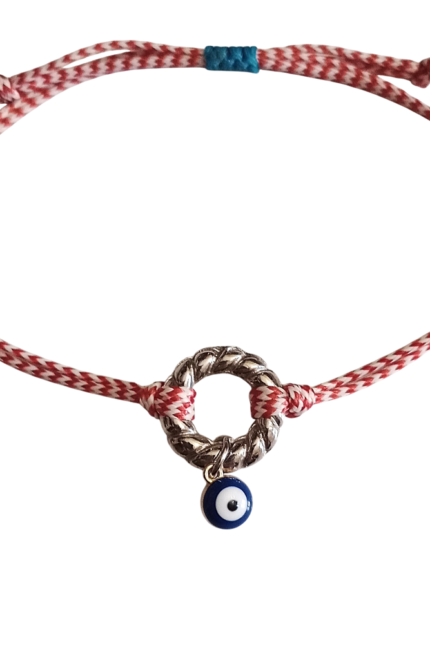 Μαρτάκι γυναικείο μεταλλικός πλεκτός κρίκος