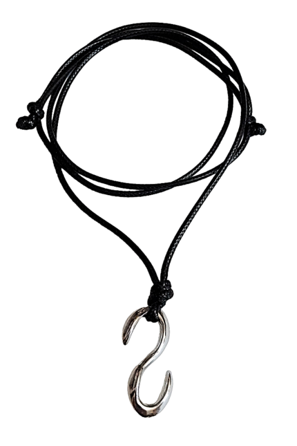 Αντρικό μαύρο μενταγιόν αγκίστρι μεταλλικό