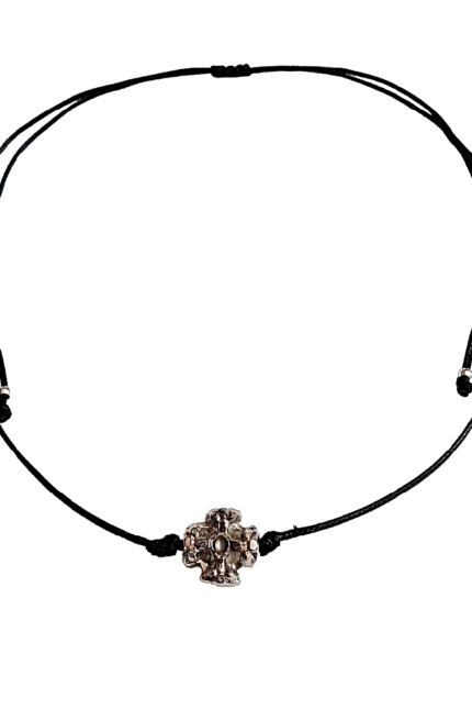 Τσόκερ γυναικείο με σταυρό σε μαύρο snake cord