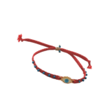 Μαρτάκι χειροποίητο βραχιόλι με πλακέ κορδόνι