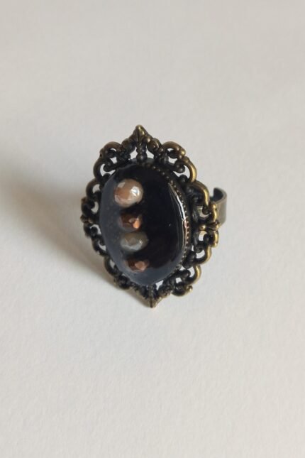 Χειροποίητο δαχτυλίδι σε στυλ vintage αυξομειούμενο