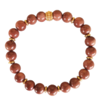 Ελαστικό Βραχιόλι με Καφέ Χρυσόλιθο