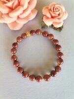 Ελαστικό Βραχιόλι με Καφέ Χρυσόλιθο - Image 5