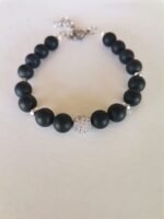 Βραχιόλι με Μαύρο Όνυχα mat - Image 3