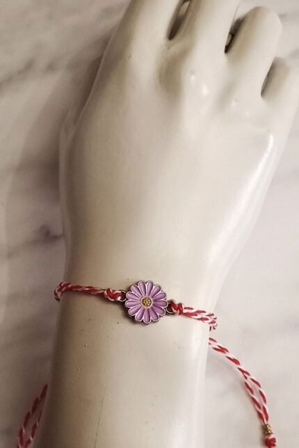 Μαρτάκι παιδικό με λιλά μαργαρίτα