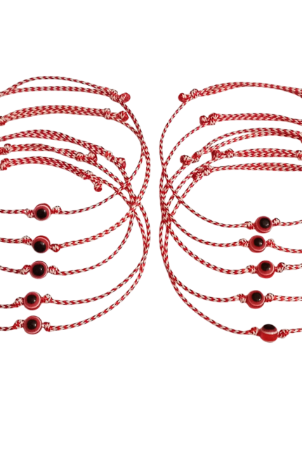 Σετ 10 τεμαχίων μαρτάκια παιδικά με κόκκινο ματάκι