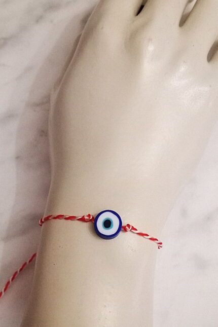 Σετ 10 τεμαχίων μαρτάκια παιδικά με μπλε φίμο ματάκι