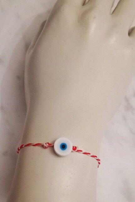 Σετ 10 τεμαχίων μαρτάκια παιδικά με άσπρο φίμο ματάκι