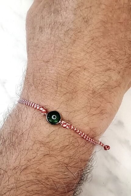 Μαρτάκι αντρικό πράσινο ματάκι