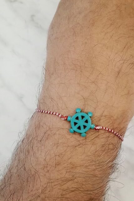 Μαρτάκι αντρικό γαλάζιο ναυτικό τιμόνι χαολίτης