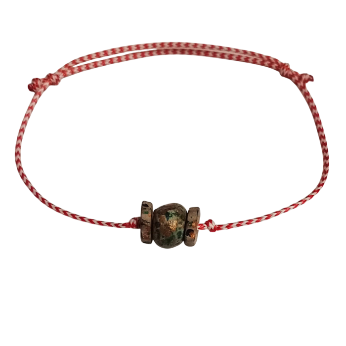 Μαρτάκι αντρικό χάντρα boho κεραμική