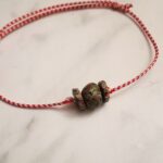 Μαρτάκι αντρικό χάντρα boho κεραμική