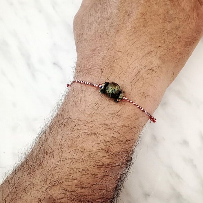 Μαρτάκι αντρικό χάντρα boho κεραμική