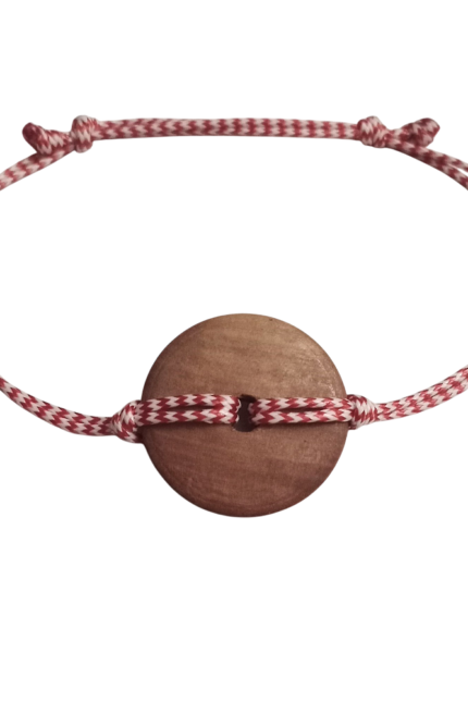 Μαρτάκι αντρικό χάντρα boho ξύλινη