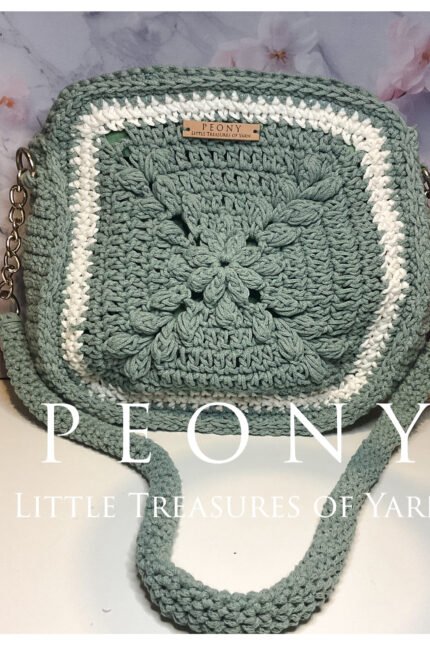 Boho mint granny square bag