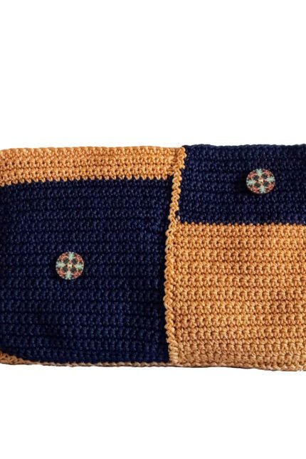 Χειροποίητη τσάντα χειρός πλεκτή