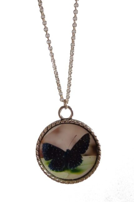 Χειροποίητο κολιέ με υγρό γυαλί